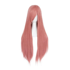 Long Pink Straight Synthetic Cosplay Wig For Halloween