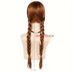 Ombre Braid Cosplay Wig for Women - Halloween Princess Dress Up