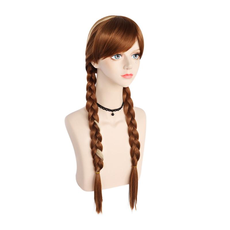 Ombre Braid Cosplay Wig for Women - Halloween Princess Dress Up