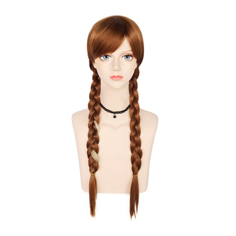 Ombre Braid Cosplay Wig for Women - Halloween Princess Dress Up
