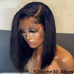 Bone Straight Bob Lace Front Wig 13x4 Human Hair Wig For Women