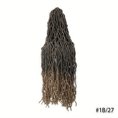 44 Cm Faux Locs Crochet Braids Hair Extensions Pre-looped Synthetic Long