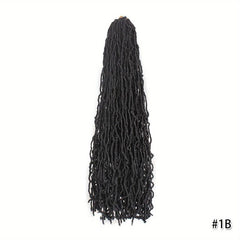 44 Cm Faux Locs Crochet Braids Hair Extensions Pre-looped Synthetic Long