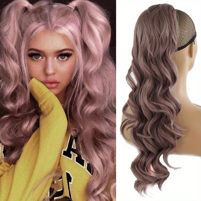 Gray Wavy Ponytail Hair Clip In Hairpiece