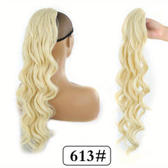 Gray Wavy Ponytail Hair Clip In Hairpiece