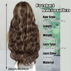 Women's Long Curly Synthetic Lace Front Wig