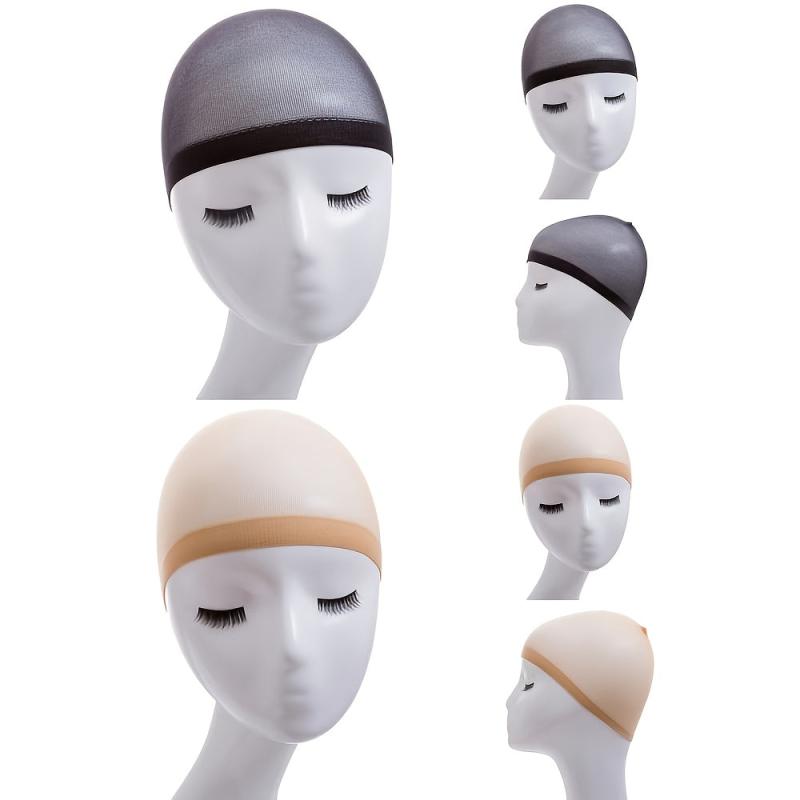 Wig Cap Ladies Lace Net Cap Double Head Hair Net Cap