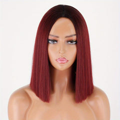 Short Straight Synthetic Wig Bob Style