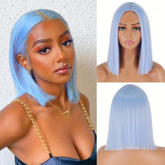 Short Straight Synthetic Wig Bob Style