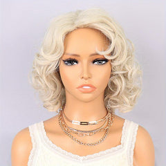 Short Blonde Pixie Cut Wigs for Women Ombre Synthetic Hair Natural Looking Wig