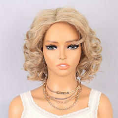 Short Blonde Pixie Cut Wigs for Women Ombre Synthetic Hair Natural Looking Wig