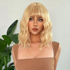 Purple Short Wavy Wig for Women - Daily Party Cosplay Style
