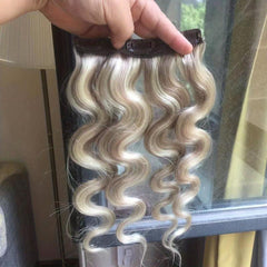 Long Straight Hair Pieces Human Hair Clip In Hair Extensions