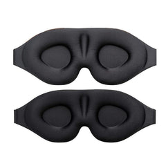 3D Contoured Sleep Mask Adjustable Strap Eye Cover Soft Comfy Eye Shade