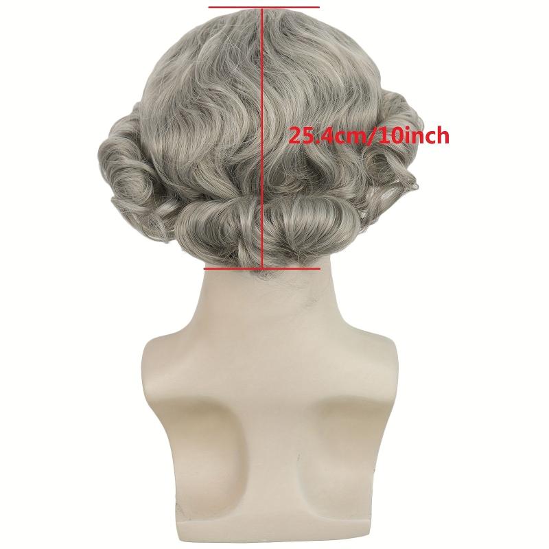 Short Gray Curly Whoville Cosplay Costume Wig For Halloween