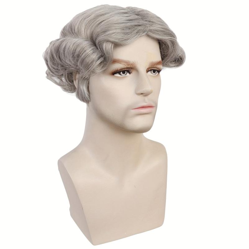 Short Gray Curly Whoville Cosplay Costume Wig For Halloween