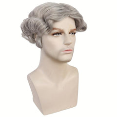 Short Gray Curly Whoville Cosplay Costume Wig For Halloween