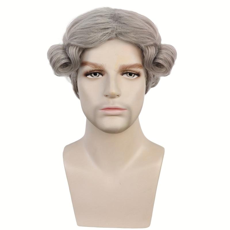 Short Gray Curly Whoville Cosplay Costume Wig For Halloween