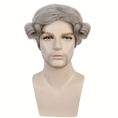 Short Gray Curly Whoville Cosplay Costume Wig For Halloween
