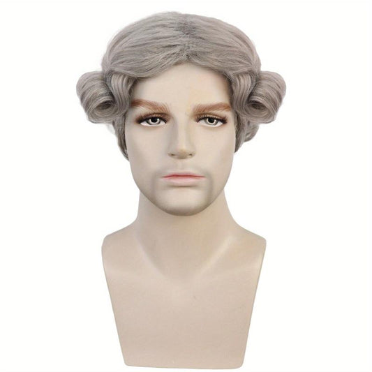 Short Gray Curly Whoville Cosplay Costume Wig For Halloween