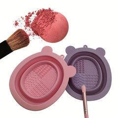 Bear Silicone Folding Wash Bowl for Makeup Cleaning