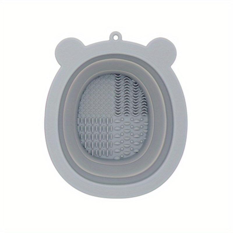 Bear Silicone Folding Wash Bowl for Makeup Cleaning