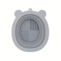 Bear Silicone Folding Wash Bowl for Makeup Cleaning