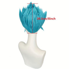 Synthetic Short Cosplay Wig For Party Halloween Costume