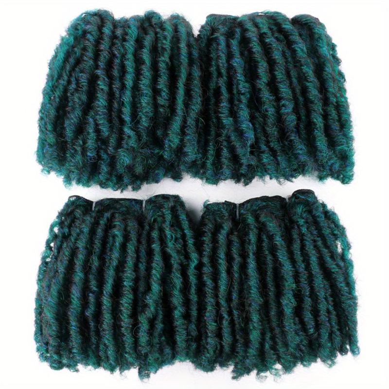 4 Pcs Short Dreadlock Hair Weaving Afro Twist Hair Weave Bundles