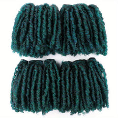 4 Pcs Short Dreadlock Hair Weaving Afro Twist Hair Weave Bundles