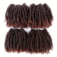 4 Pcs Short Dreadlock Hair Weaving Afro Twist Hair Weave Bundles