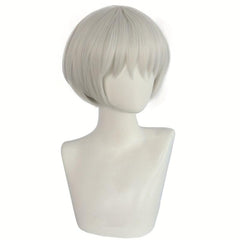 Silvery Short Cosplay Wigs with Wig Cap