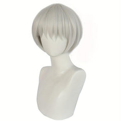 Silvery Short Cosplay Wigs with Wig Cap