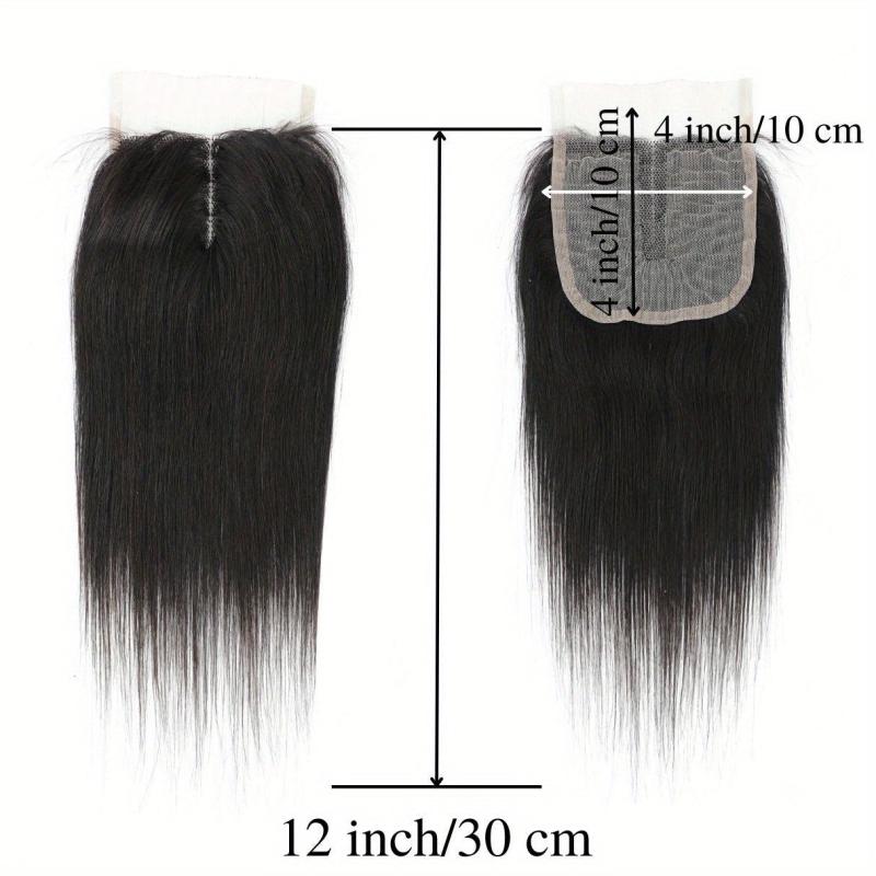 4x4 T Part HD Lace Front Closure Straight Human Hair Brazilian Virgin Hair