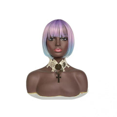 Short Straight Bob Cut Synthetic Wig Easy to Wear