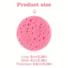 Round Cellulose Facial Sponges - 20 Pieces