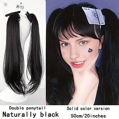 Long Ponytail Synthetic Clip In Hair Extensions Natural Look