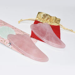 Pink Gua Sha Massage Tool for SPA Facial and Body Care