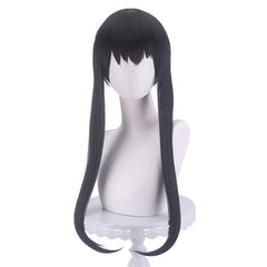 Long Straight Wig With Braids Synthetic Wig With Bangs