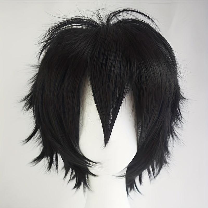 Brown Cosplay Wig Fluffy Heat Resistant With Bangs Hair For Party