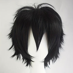 Brown Cosplay Wig Fluffy Heat Resistant With Bangs Hair For Party