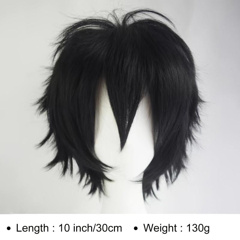 Brown Cosplay Wig Fluffy Heat Resistant With Bangs Hair For Party