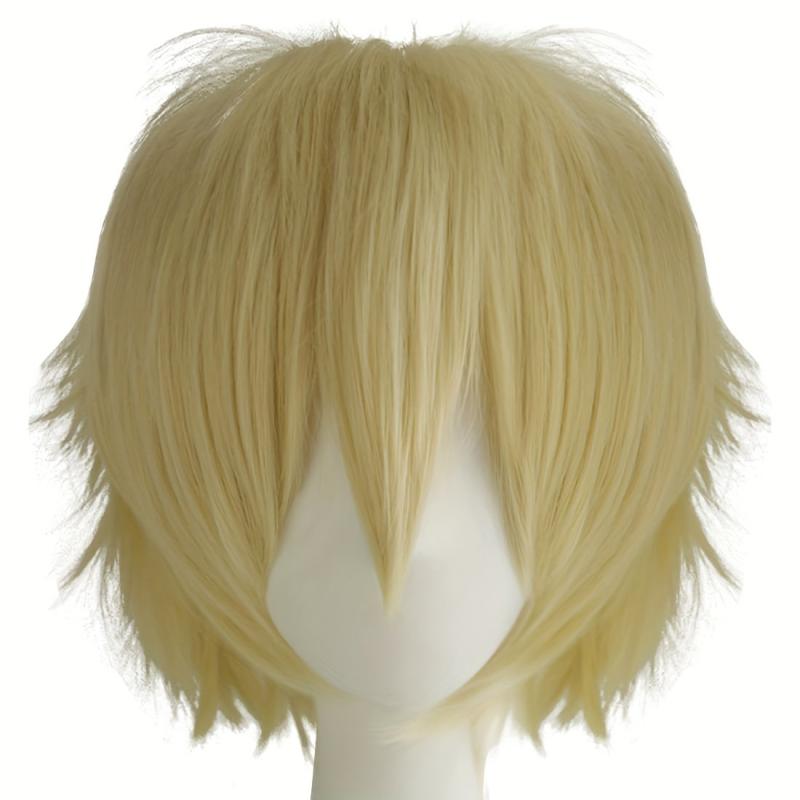 Brown Cosplay Wig Fluffy Heat Resistant With Bangs Hair For Party