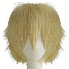 Brown Cosplay Wig Fluffy Heat Resistant With Bangs Hair For Party
