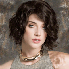 Short Curly Bob Wig Synthetic Wig With Bangs Anime Cosplay Wig