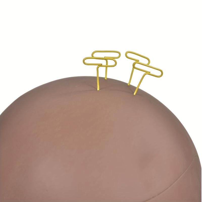 Male Bald Mannequin Head T Pins Display