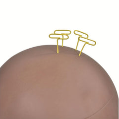 Male Bald Mannequin Head T Pins Display