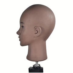 Male Bald Mannequin Head T Pins Display