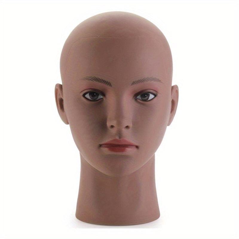 Male Bald Mannequin Head T Pins Display
