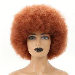 Curly Afro Wig Soft Natural Looking Puffy Full Wig for Women